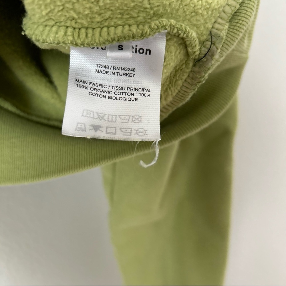 Reformation Hunter Crop Sweatshirt in Bright Green⭐️ - Picture 4 of 5